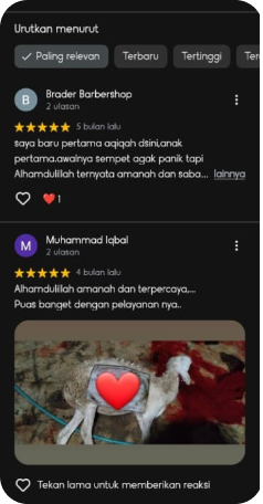 Rating Google 5